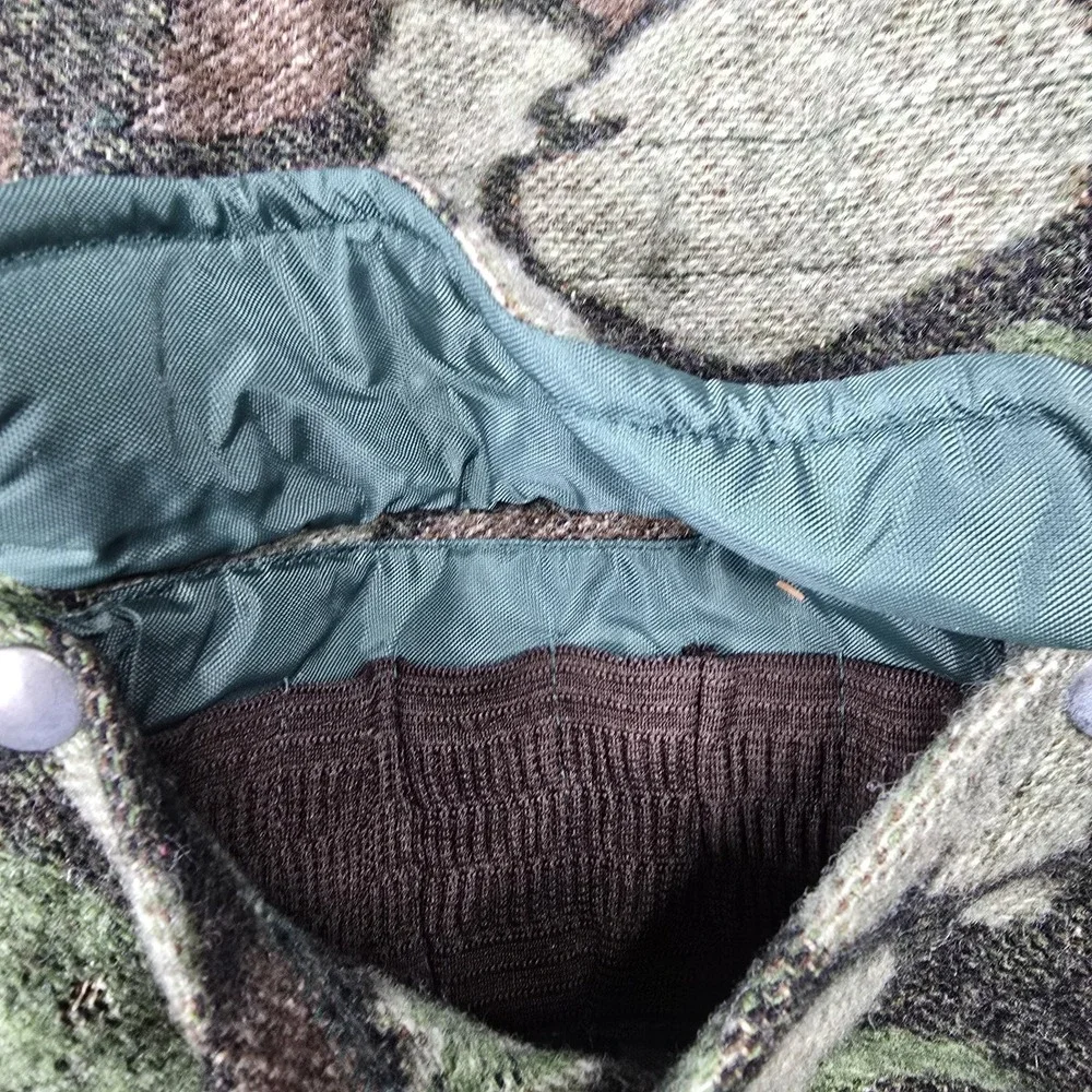 Outdoors Man By Pendleton Camo Field Jacket Mens XL 100% Wool‎ Game Pouch 3M VTG